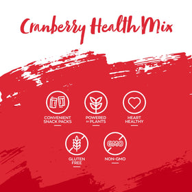 Nature's Garden Cranberry Health Mix serving size display for on-the-go portions.