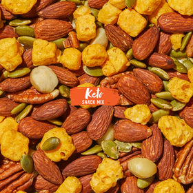 Nature's Garden Keto Snack Mix almonds and pepitas offer a crunchy bite for busy days.