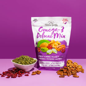 Nature's Garden Omega 3 Deluxe Mix wholesome ingredients that fuel busy days
