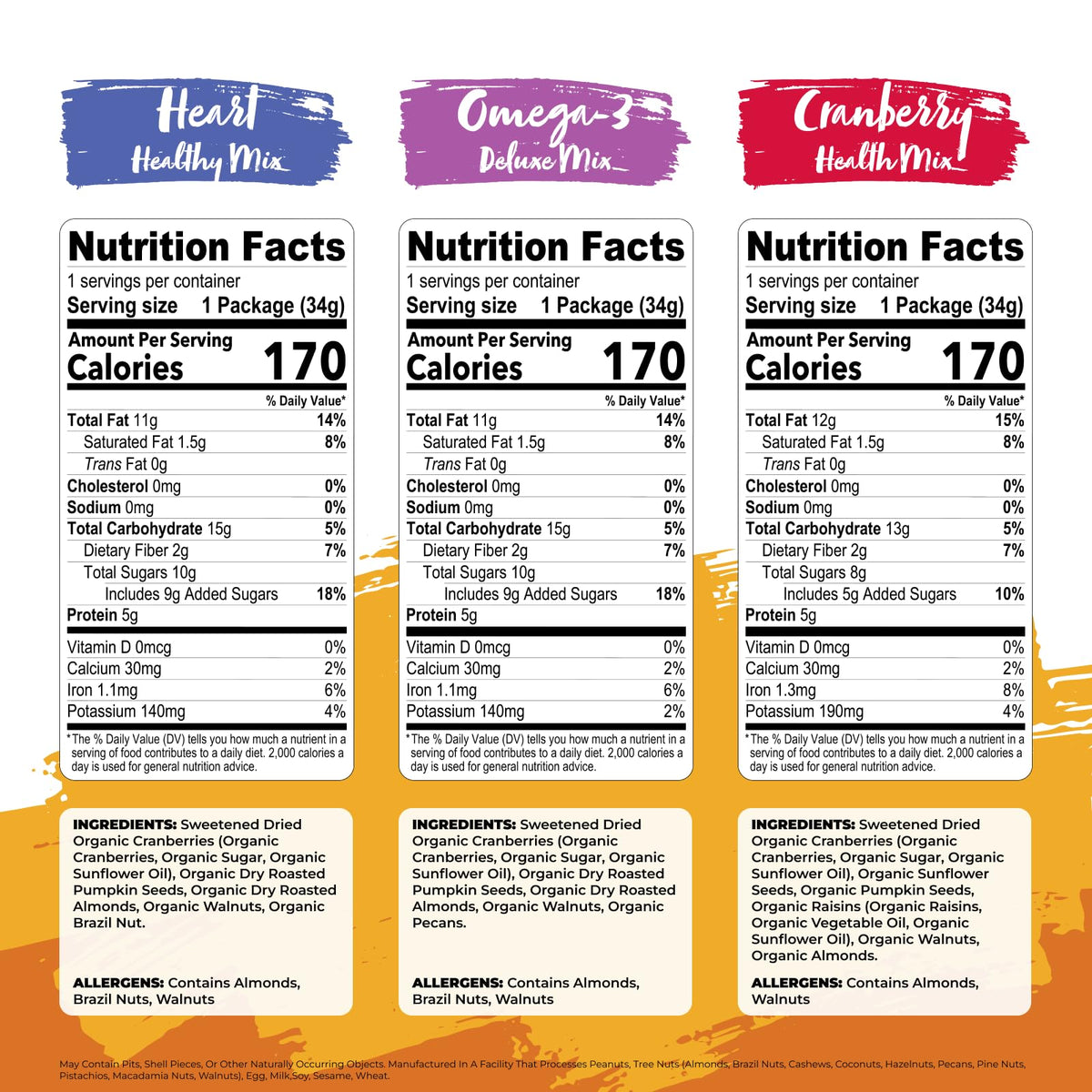 Nature's Garden Organic Trail Mix Snack seventy-two pouches image for on-the-go snacking