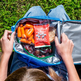 Nature's Garden Probiotic Yoggies pack highlights gluten-free and non-GMO ingredients.