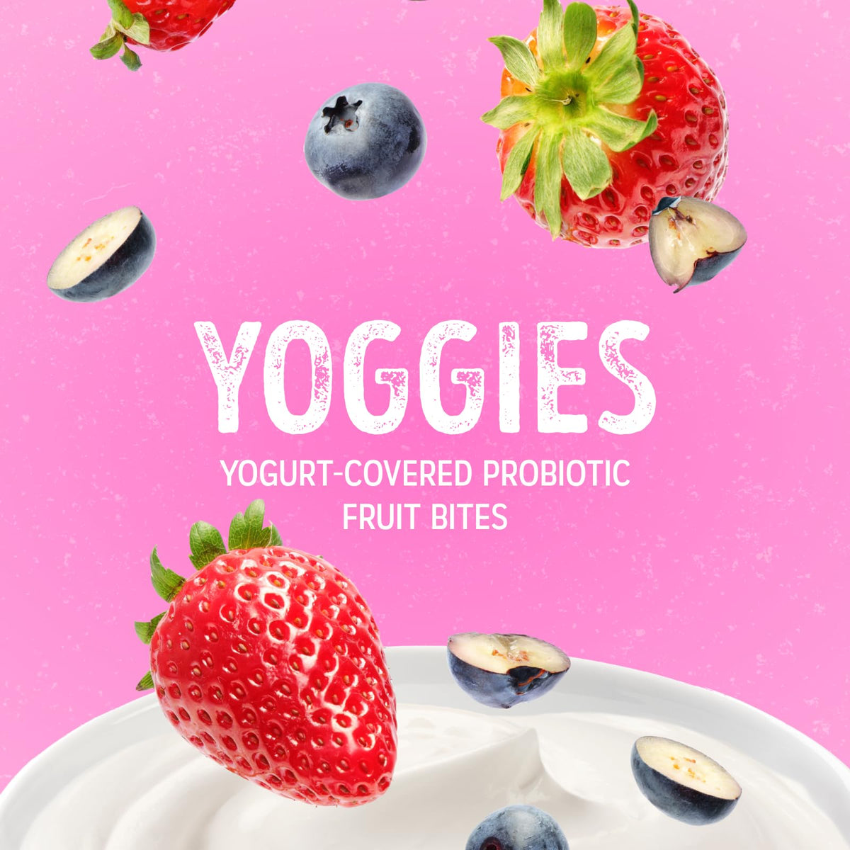 Nature's Garden Yoggies probiotic bites featuring billions of live cultures.