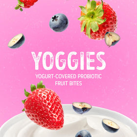 Nature's Garden Yoggies probiotic bites featuring billions of live cultures.