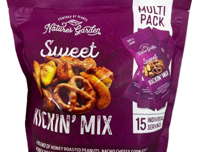 Nature's Garden Sweet Kickin' Mix snack pack ideal for on-the-go snacking and sharing