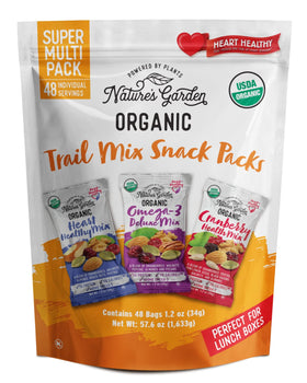 Nature's Garden trail-mix snack pack collection for on-the-go energy.
