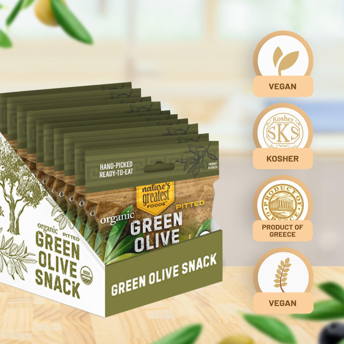 Nature's Greatest Foods gluten-free, kosher olives – versatile Mediterranean treat