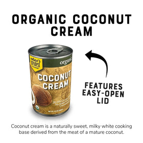 Nature's Greatest Foods coconut cream pour bottle ready for curries and sauces