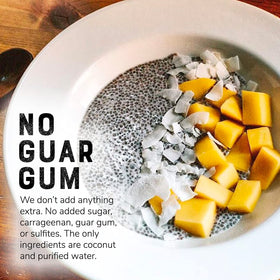 Nature's Greatest Foods unsweetened label emphasizes no added sugar or additives.