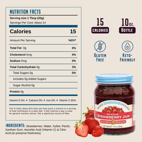 Nature's Hollow jam spread on toast demonstrates keto, low-calorie indulgence.