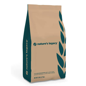 Nature's Legacy Organic Buckwheat Flour 5lb bag shows earthy color for gluten-free baking