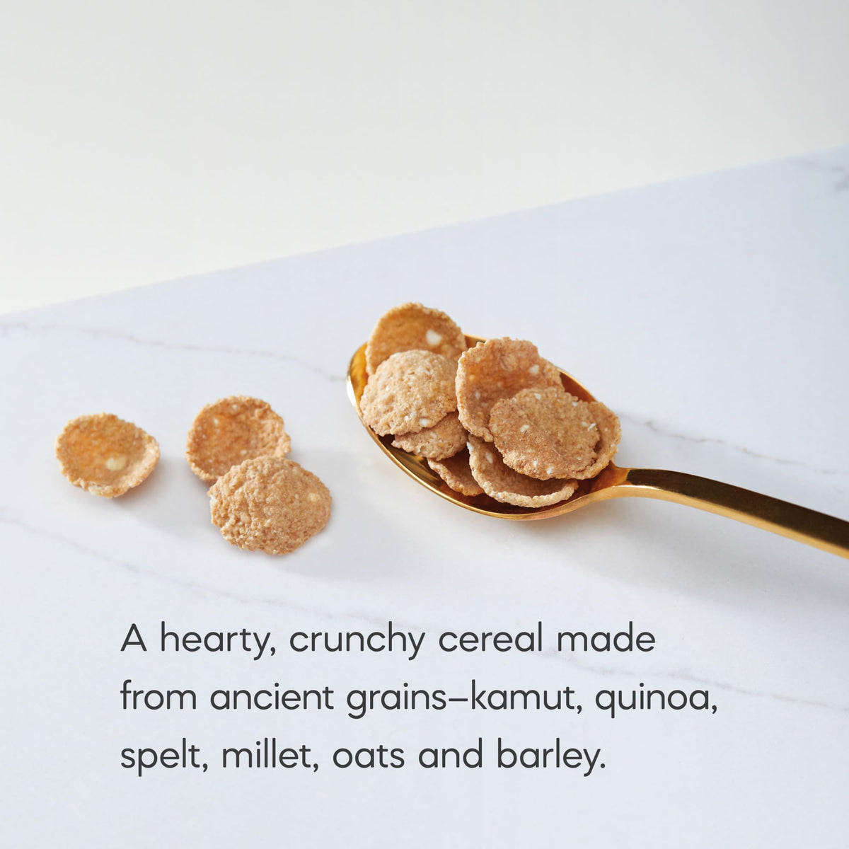 Nature's Path Heritage Flakes with quinoa, millet, oats, showing grain variety