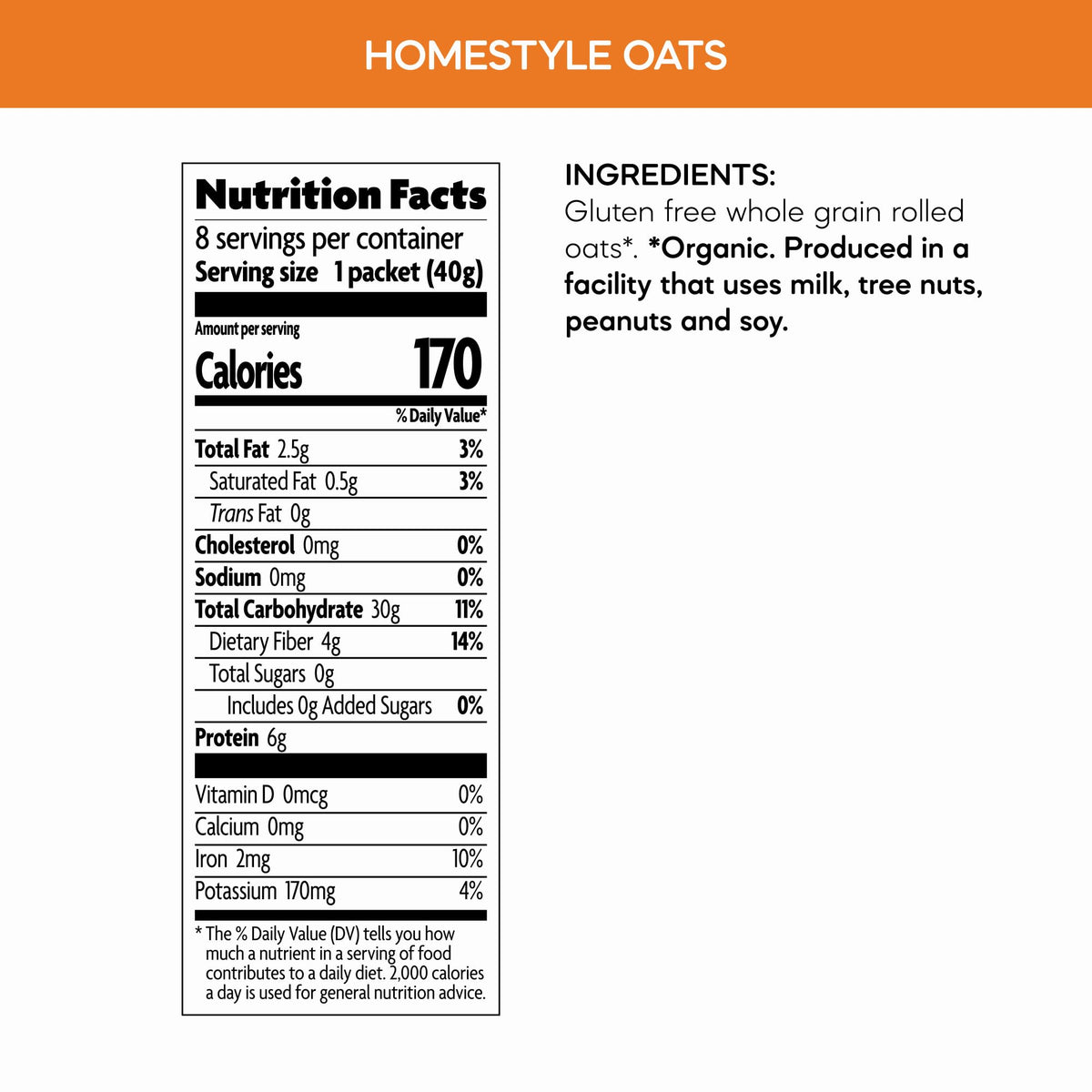 Back-of-pack Overnight Oats recipe from Nature's Path.