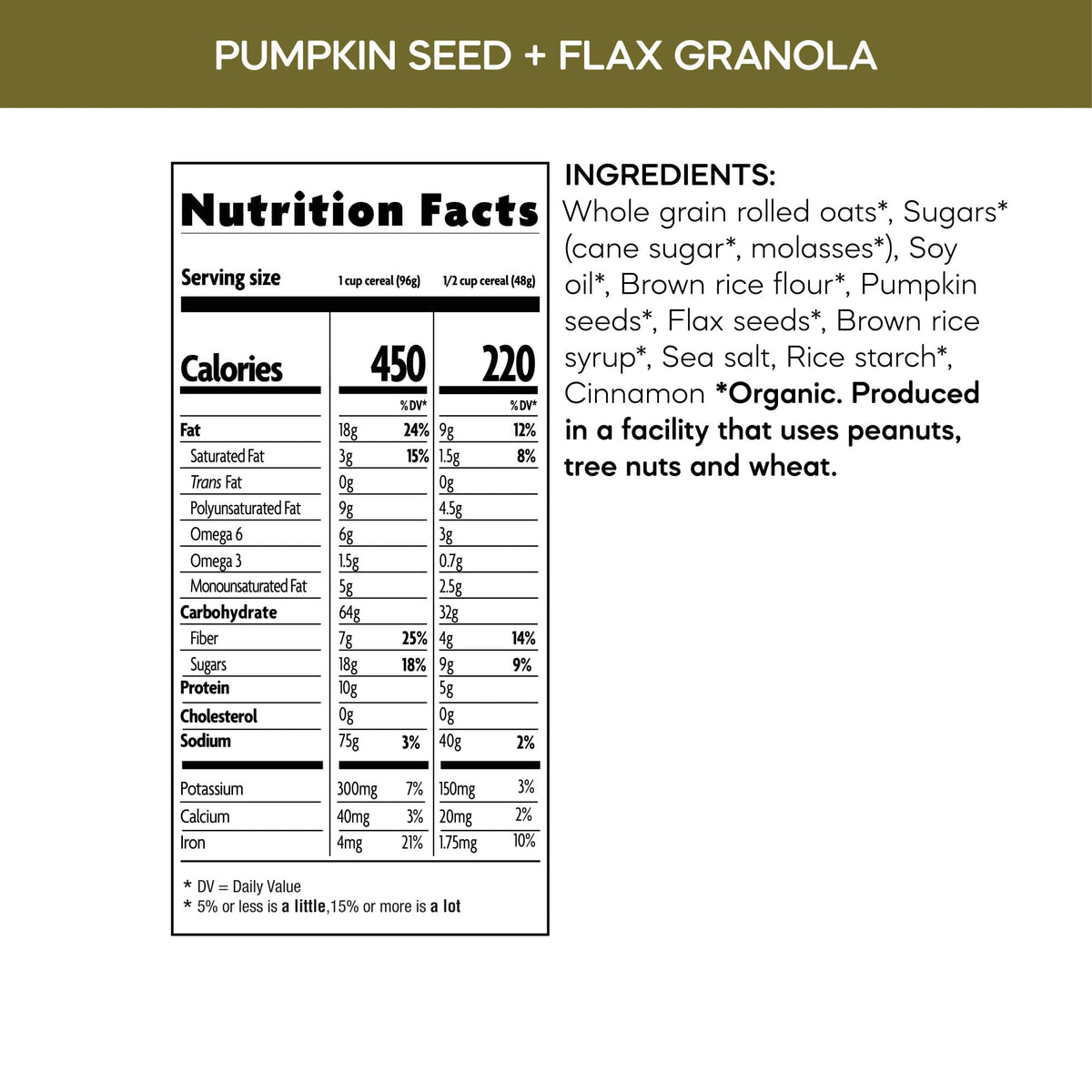 Nature's Path flax seeds highlight plant-based protein in granola