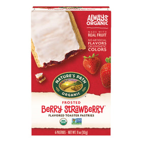 Nature's Path Frosted Berry package front for on-the-go snacking.