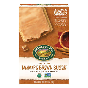 Nature's Path Frosted Mmmaple Brown Sugar Toaster Pastries pack of 12: convenient organic breakfast or snack.