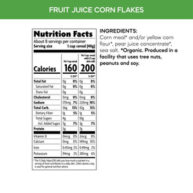 Cereal poured with milk by Nature's Path, vegan and gluten-free option