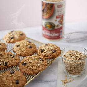 Nature's Path gluten-free oats label emphasizing safe gluten-free breakfast