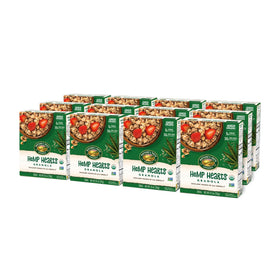 Nature's Path Hemp Hearts Granola close-up of crunchy clusters with oats and hemp seeds