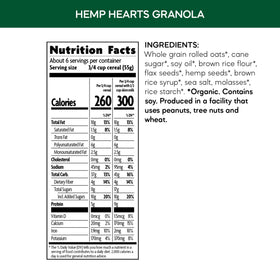 Nature's Path fiber-rich granola offering 4g fiber per serving for energy