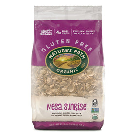Nature's Path Mesa Sunrise cereal pack of six bags for a gluten-free breakfast.