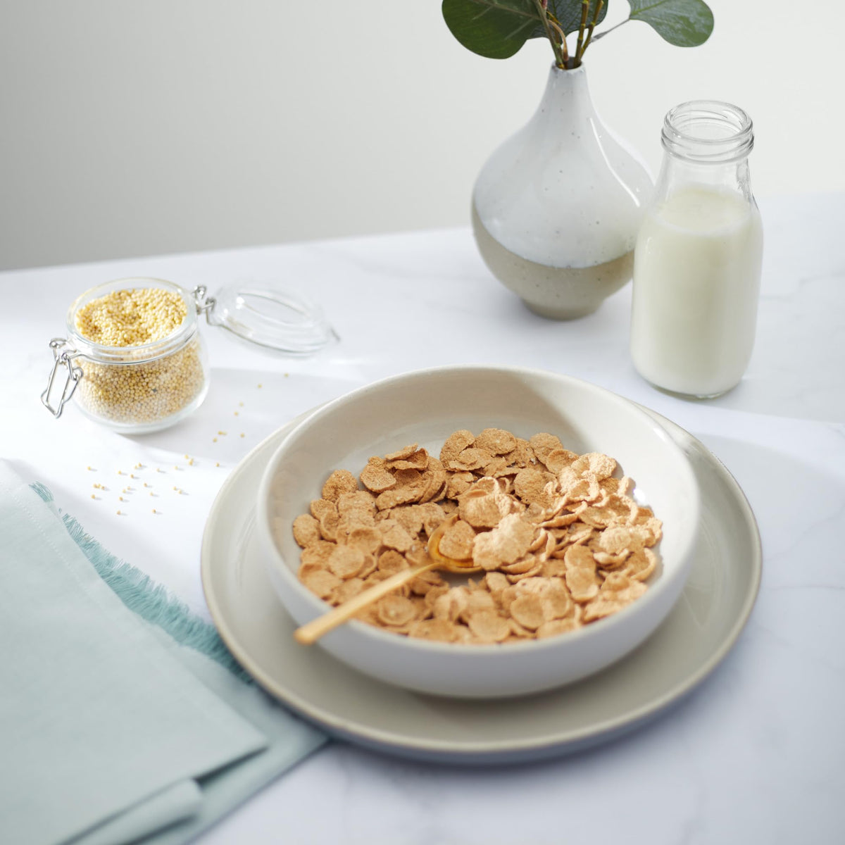 Nature's Path oats and millet blend delivering 30g whole grains per serving