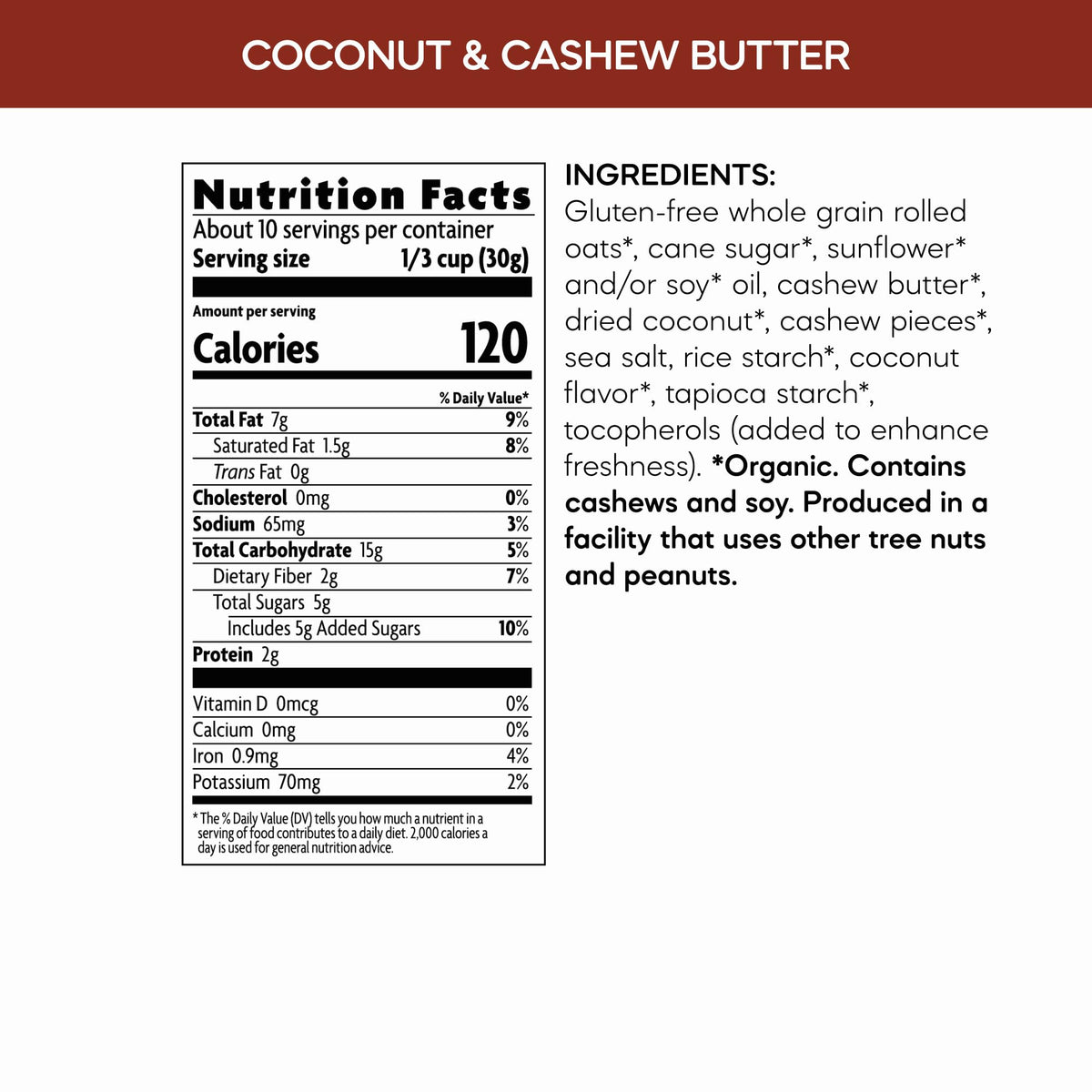 Nature's Path non-GMO organic ingredients support a clean-label morning routine.