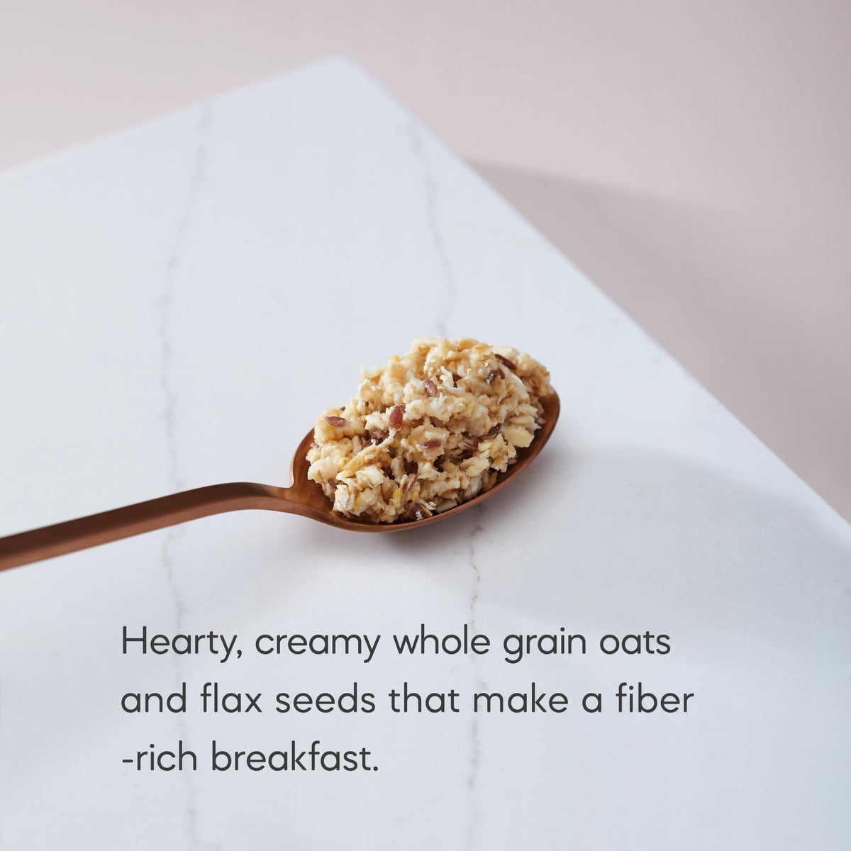 Nature's Path Organic flax seeds closeup highlighting added omega-3s.