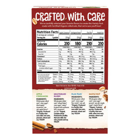 Nature's Path Organic ingredients and non-GMO label emphasize clean nutrition