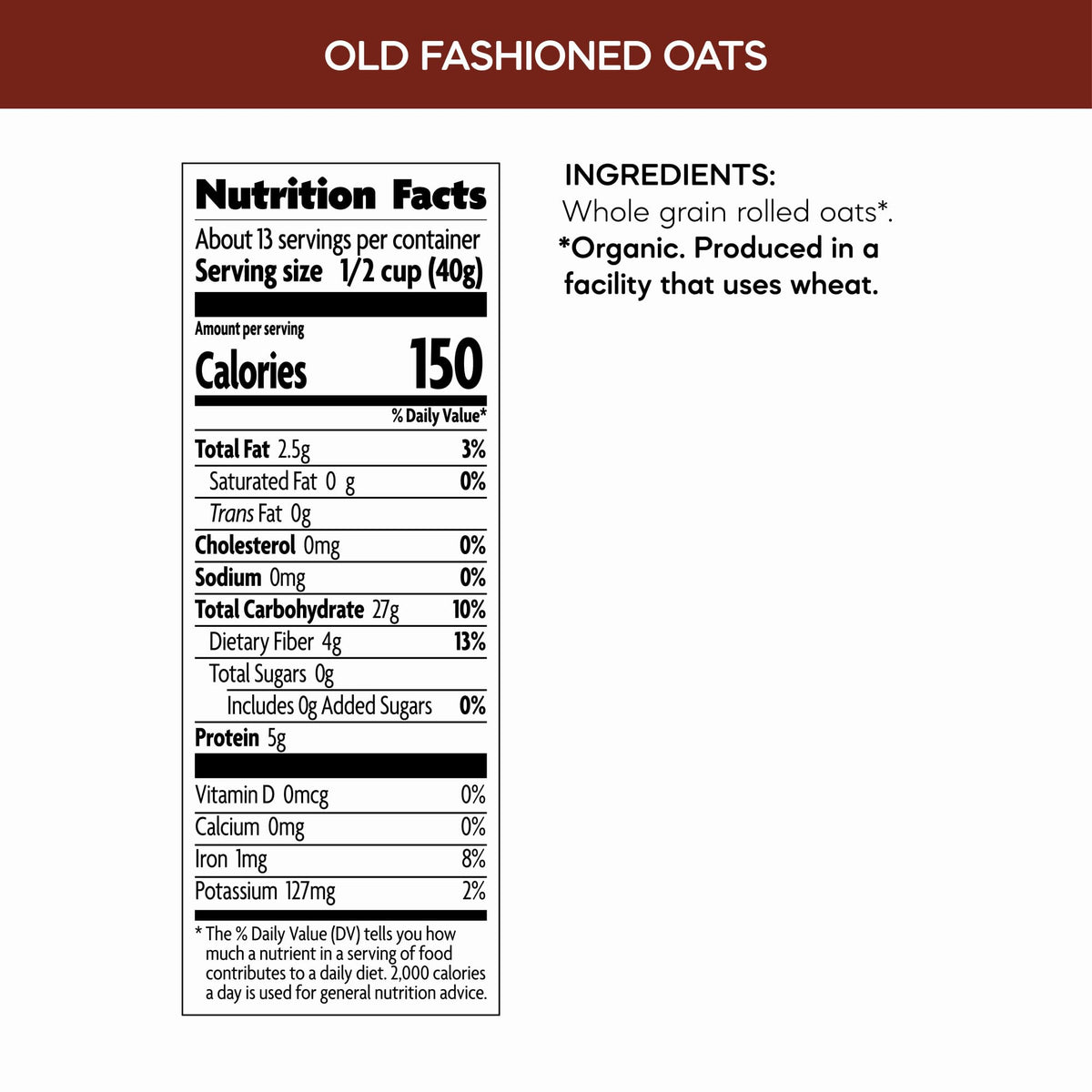 Nature's Path Organic Oats close-up texture, showing hearty whole grains.