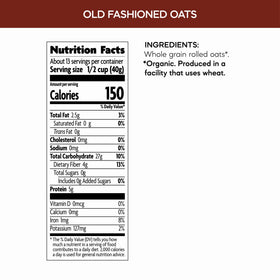Nature's Path Organic Oats close-up texture, showing hearty whole grains.