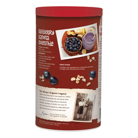 Nature's Path organic oats six-pack canisters, ideal for quick weeknight meals.