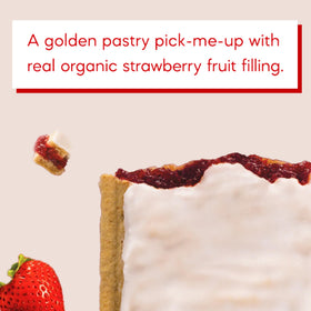 Organic pastry crust close-up from Nature's Path Frosted Berry.
