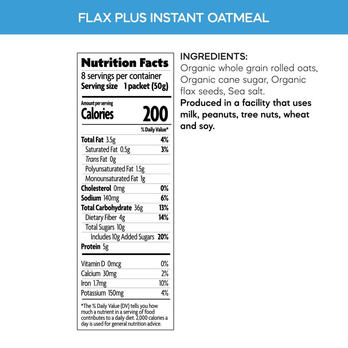 Nature's Path Overnight oats recipe on pack for grab-and-go options.