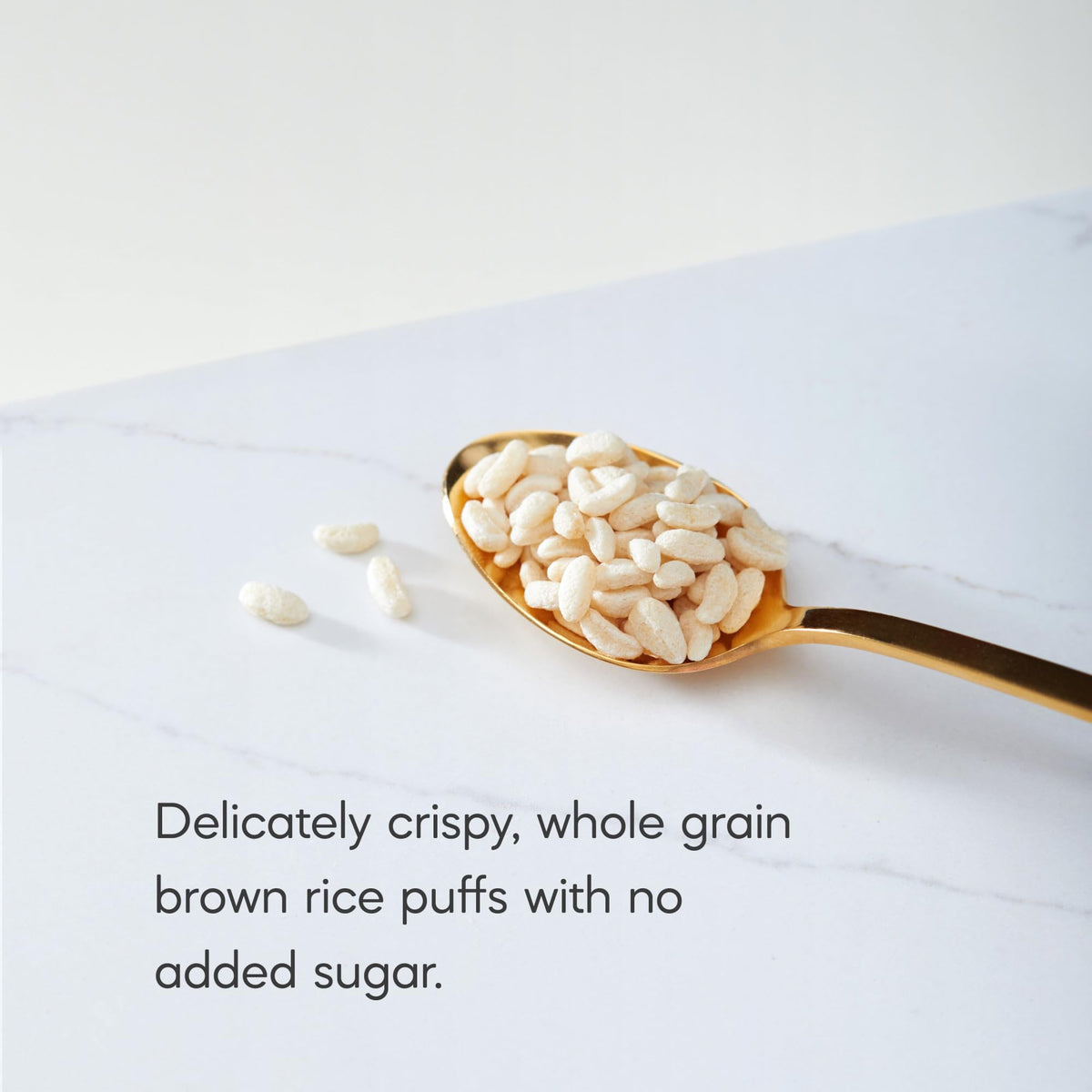 Nature's Path Rice Puffs bowl of cereal with milk for crunch.