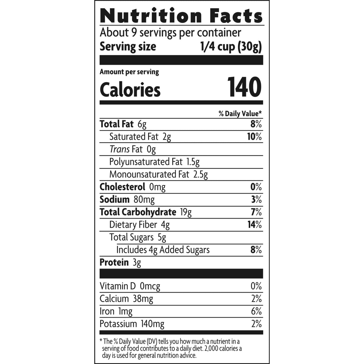 Nature's Path uses low GI coconut sugar for steady energy.