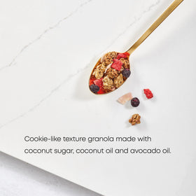 Nature's Path smoothie bowl granola Super Greens blend adds vibrant nutrient-rich notes.