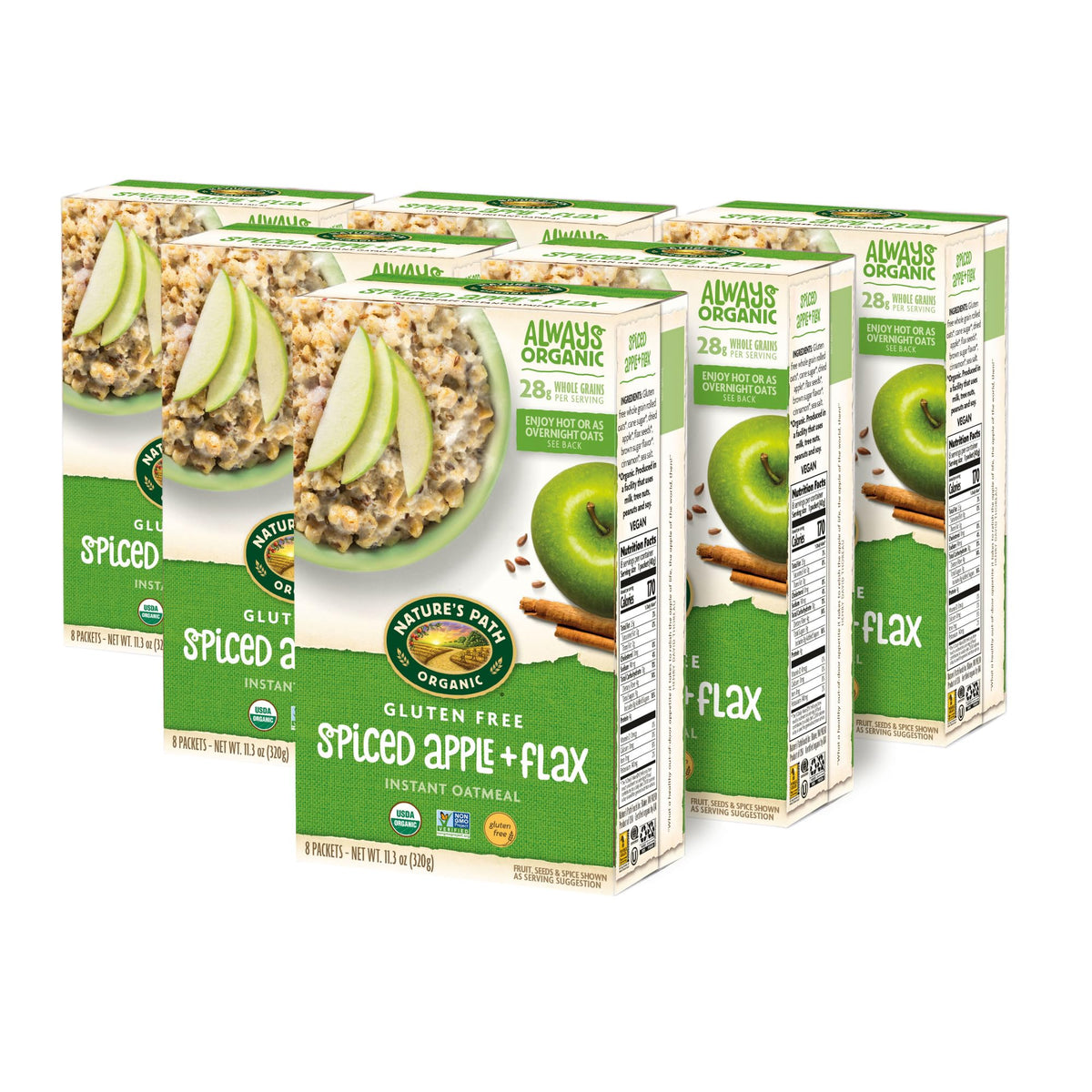 Eight single-serve packets per box for easy grab-and-go mornings.