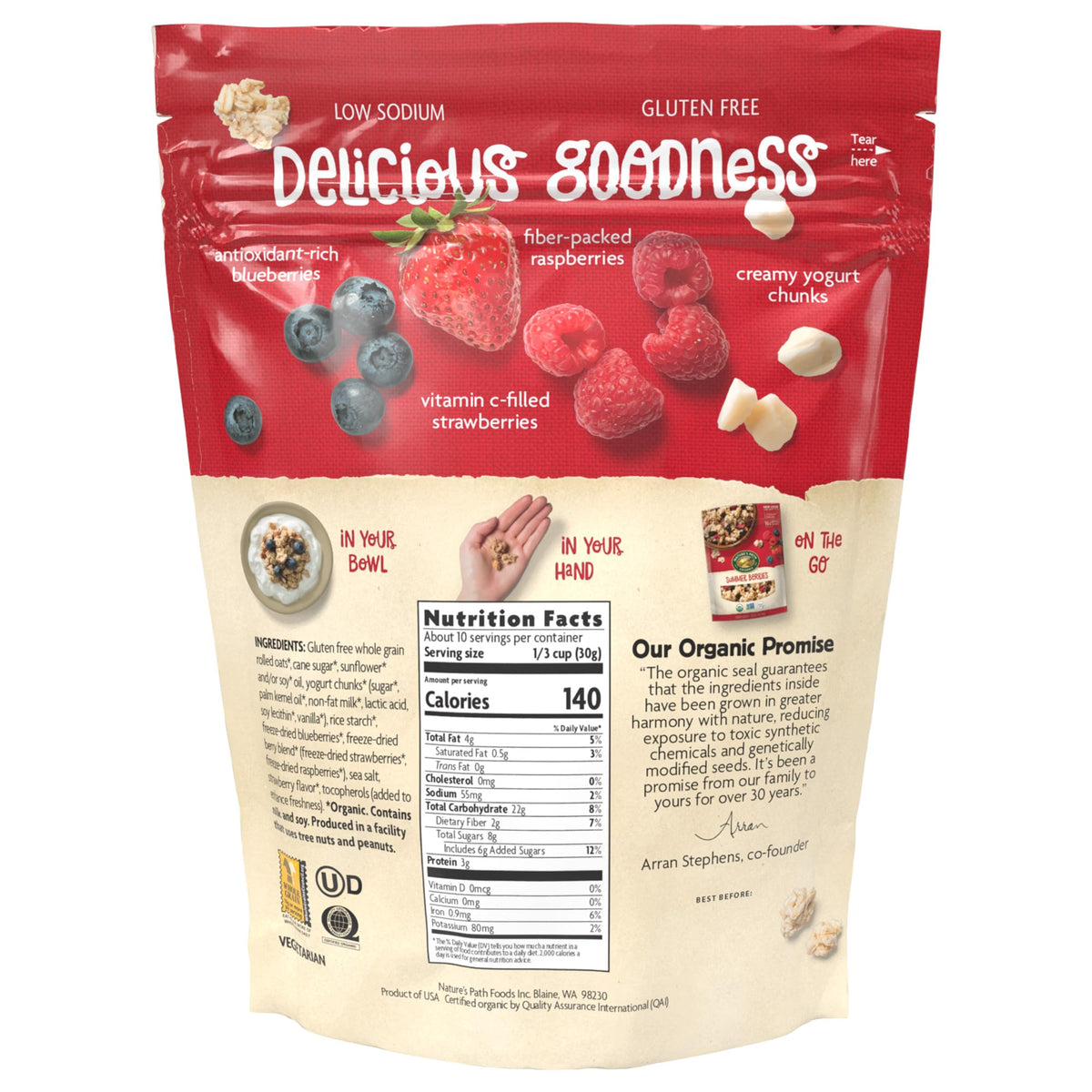 16g whole grains per serving power your morning.