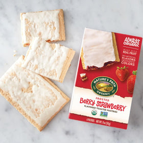Two pastries per wrapper shown on Nature's Path packaging.