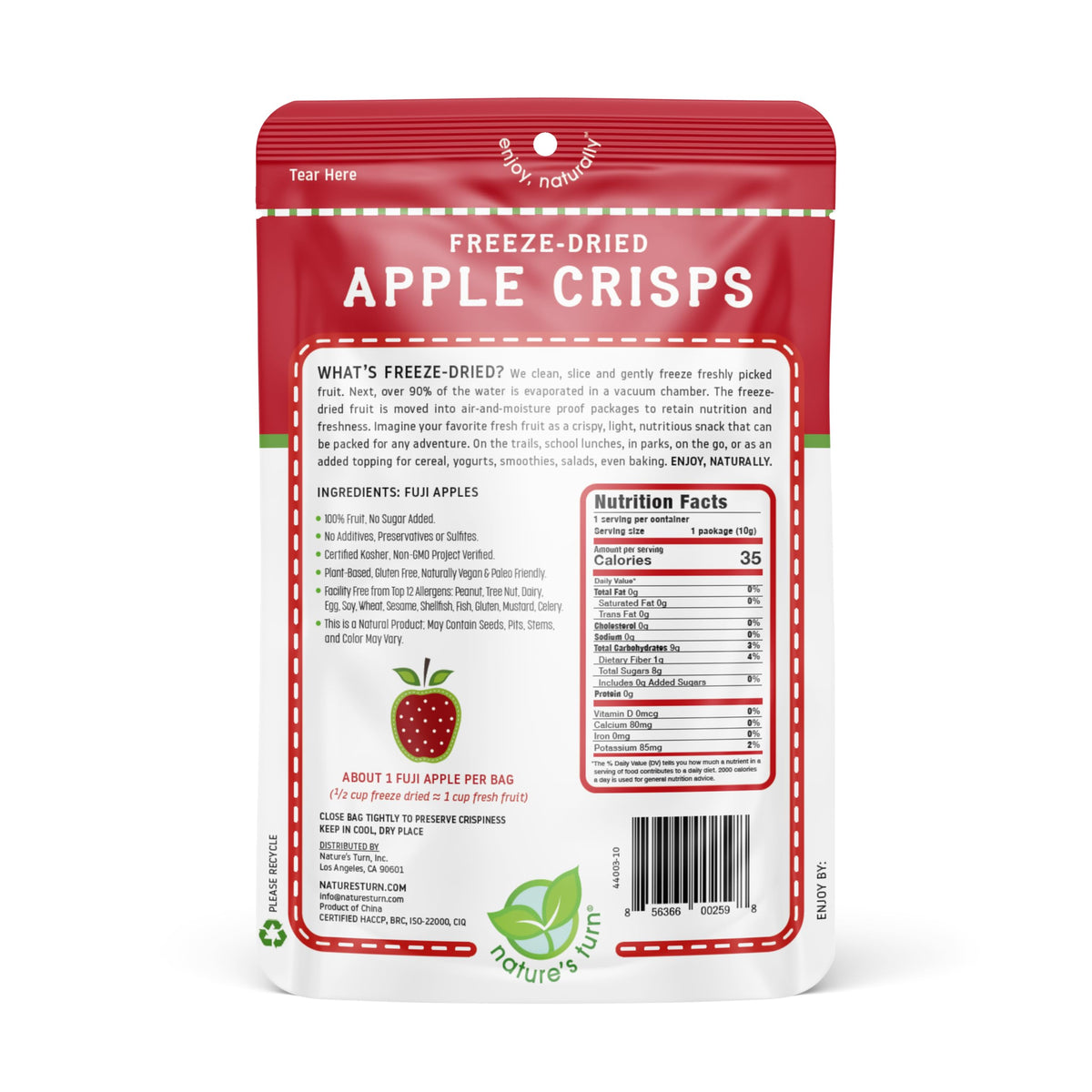 Nature's Turn 24 bag packaging demonstrates easy portioning for busy days.