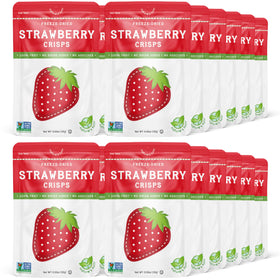 Nature's Turn Freeze-Dried Strawberry Crisps packaging, ready for on-the-go snacking.