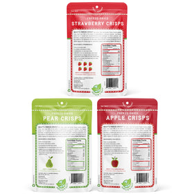Nature's Turn Pear Crisps bag – fiber-rich crunch for midday.