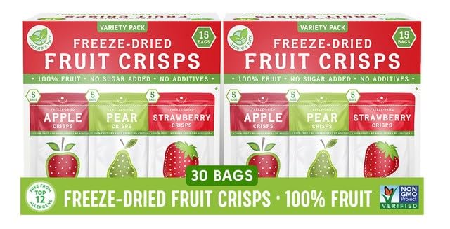 Nature's Turn Strawberry Crisps bag – crisp, fruity on-the-go energy.