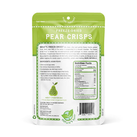 Nature's Turn pear crisps closeup crisp highlights light texture and fresh pear flavor.