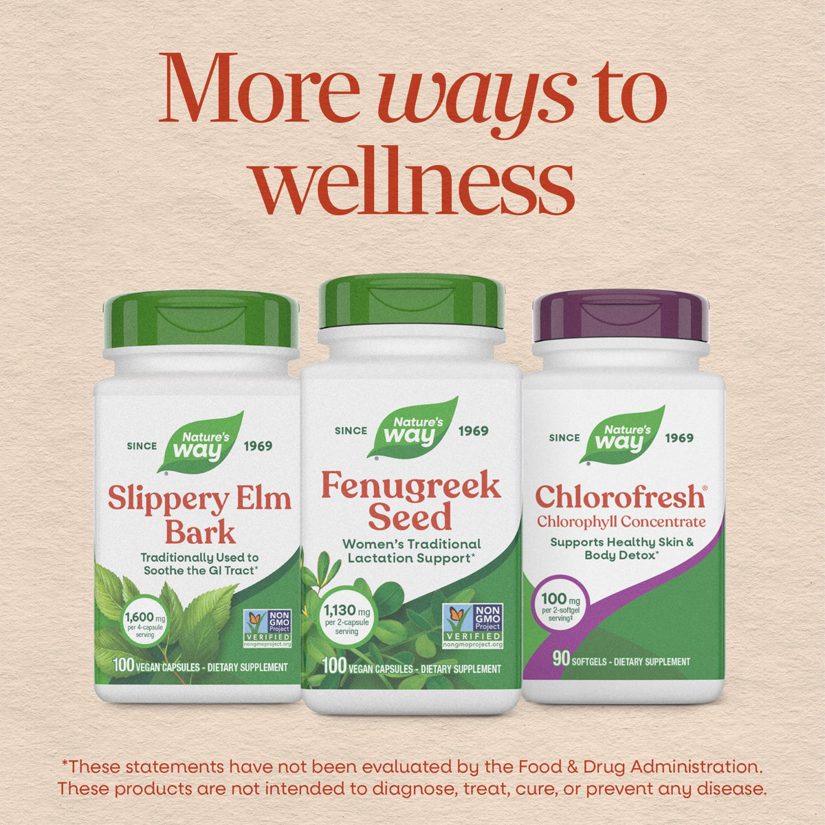Nature's Way fenugreek bottle pouring capsules