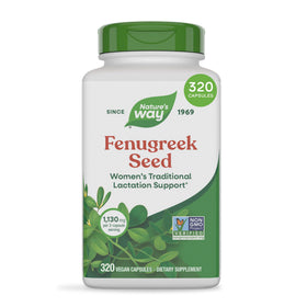 Nature's Way fenugreek seed bottle front for lactation support