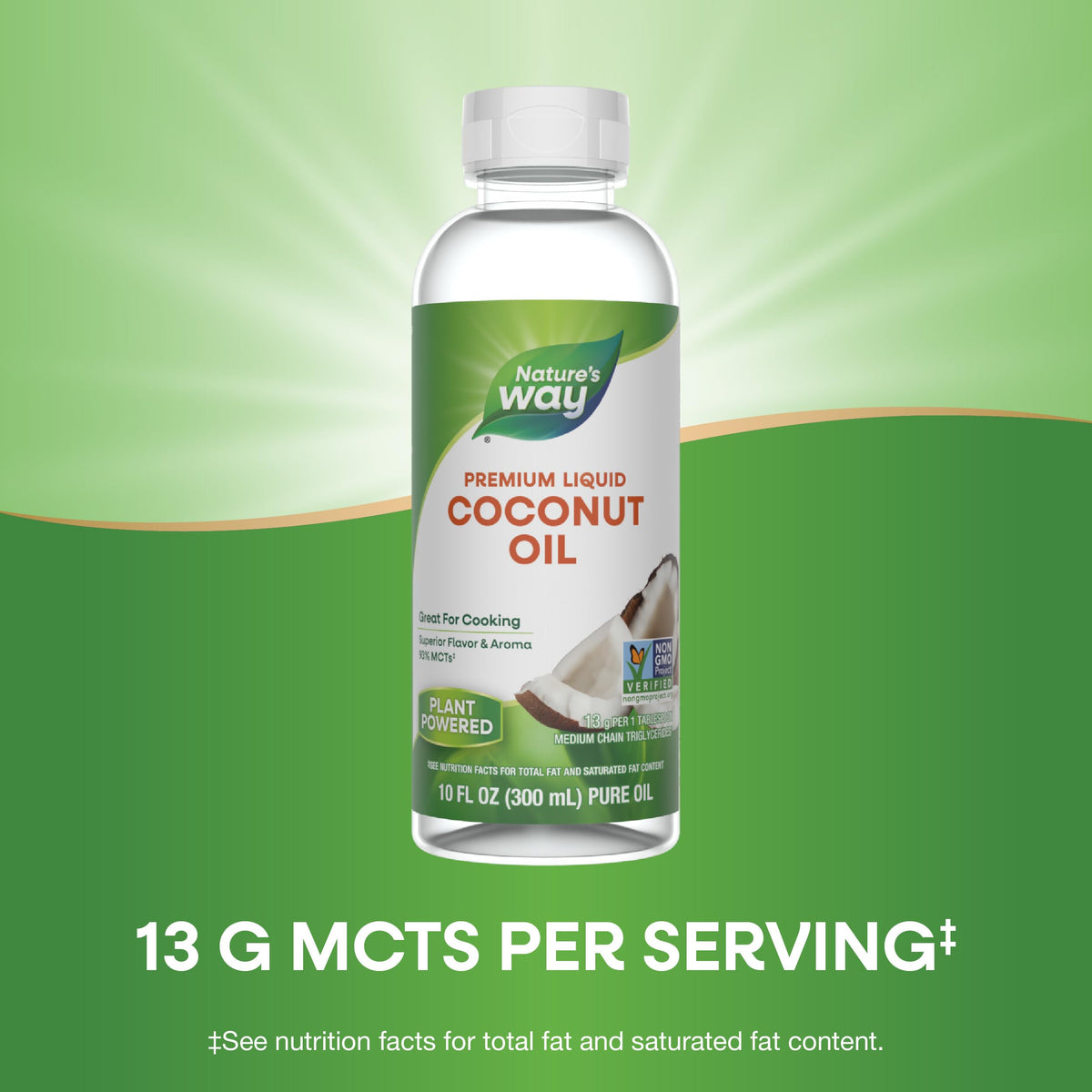 Nature's Way Liquid Coconut Oil dressings and dips add aroma and richness