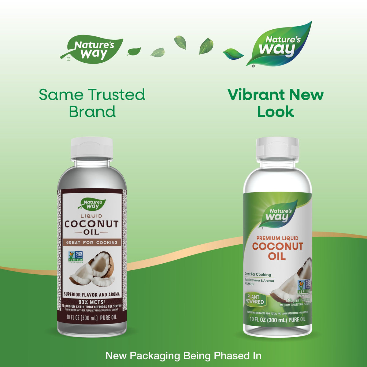 Nature's Way Liquid Coconut Oil kitchen scene enhances everyday cooking