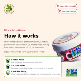 Opened tin of Nature's Wild Berry Halves for flavor testing.