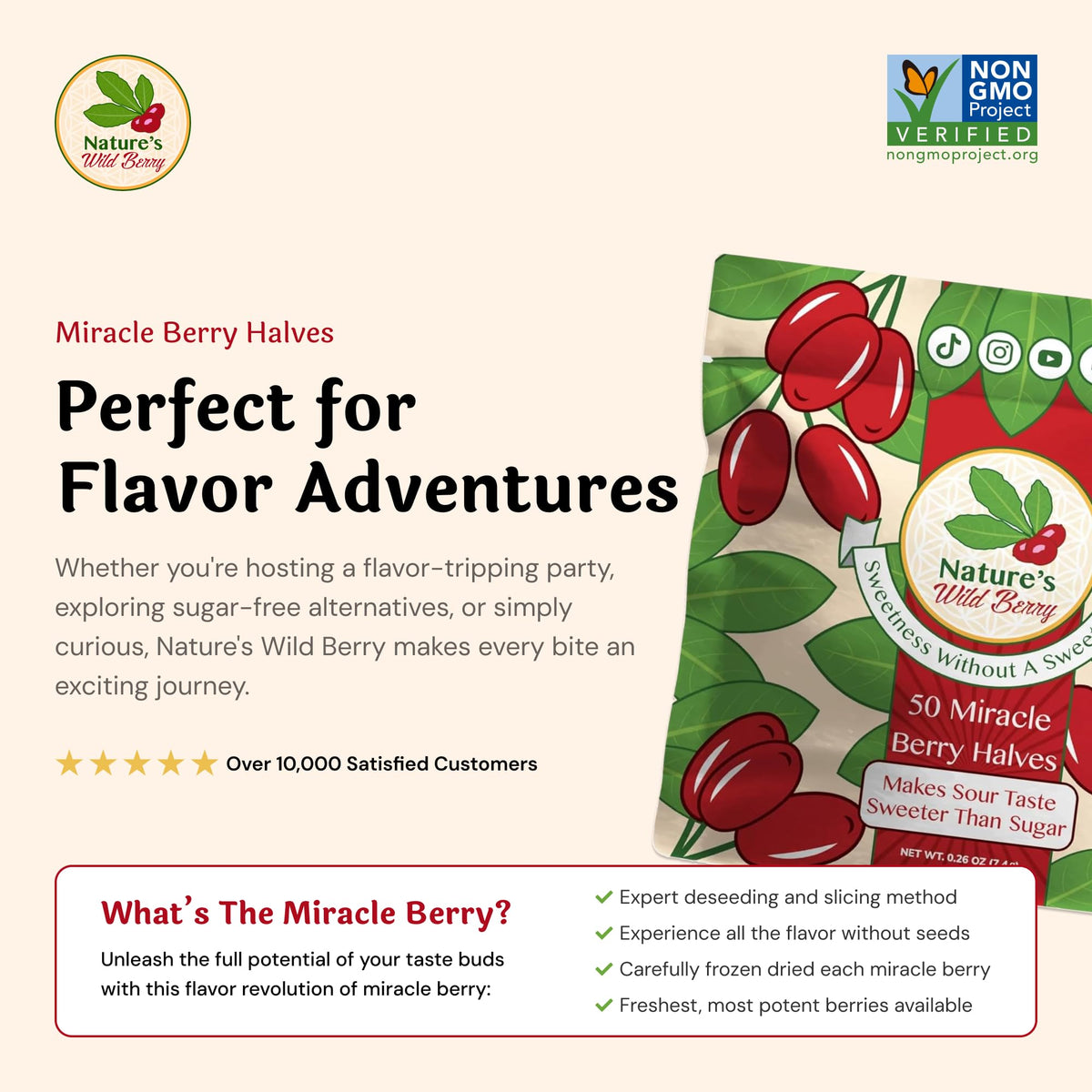 Nature's Wild Berry vinegar-taste test reveals tartness softened into sweetness.